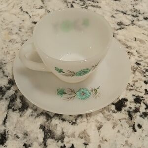 Fireking cup and saucer by Anchor Hocking